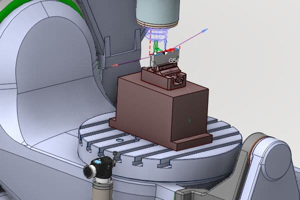 EncyCAM Software Interface - Screenshot with 3D model and toolpaths