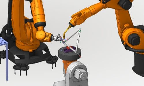 Motion Optimization - Visualization of optimized robot movement paths